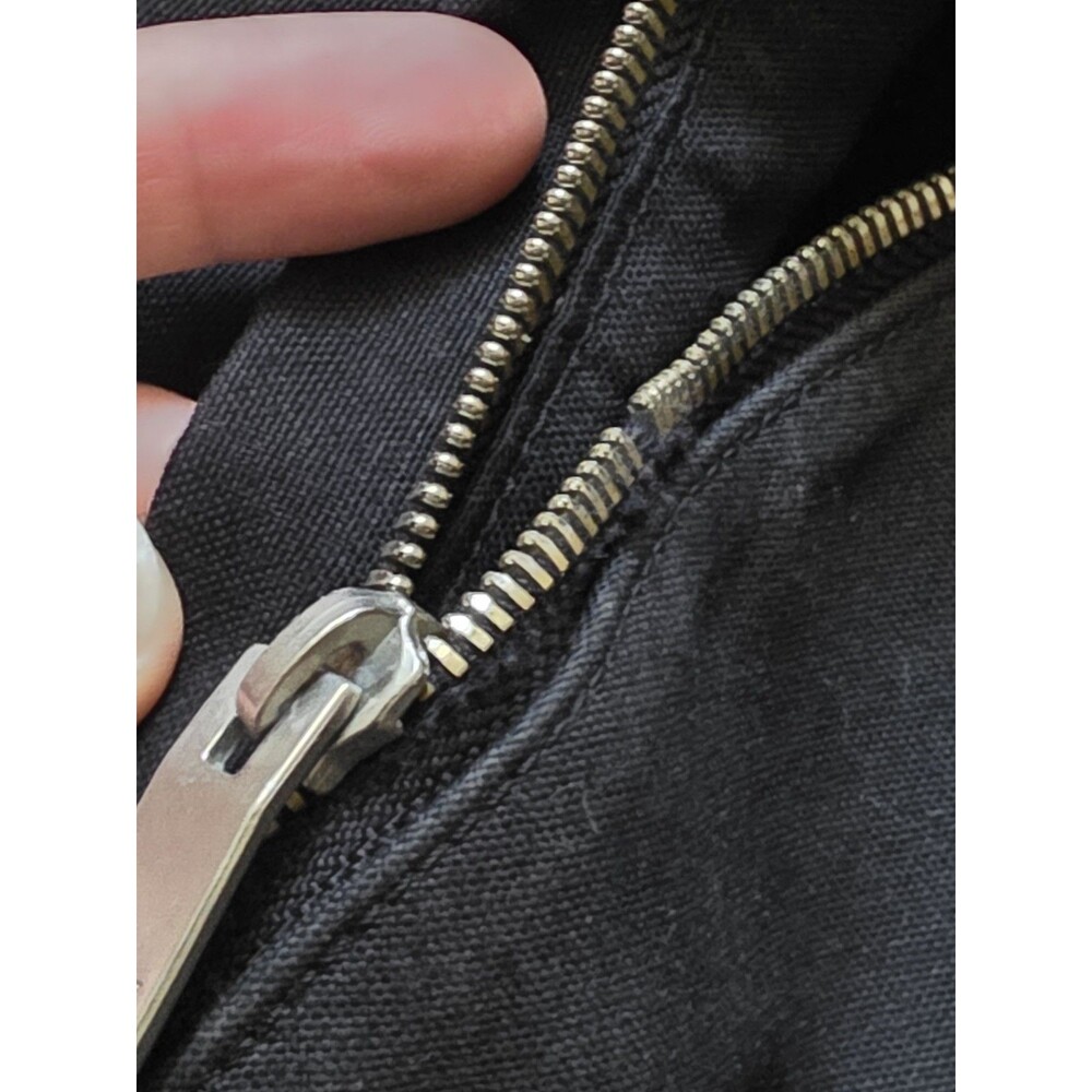 SAINT LAURENT Backpack Canvas Black Silver Tone Zipper Pulls Marked FLAW READ - Picture 5 of 16